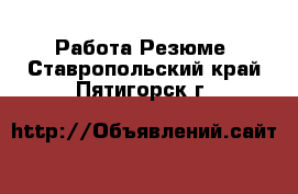 Работа Резюме. Ставропольский край,Пятигорск г.